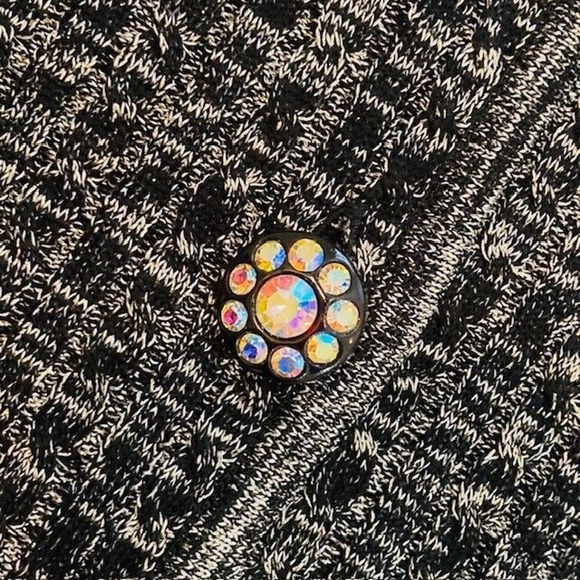 Misook $438 Women's Small Metallic Dressy Ornate Button Sweater Jacket Blazer - Picture 6 of 11